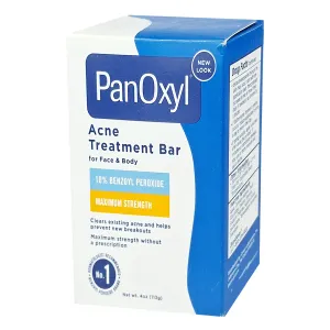 Panoxyl Acne Treatment Bar 10% Benzoyl Peroxide for Face & Body 113g